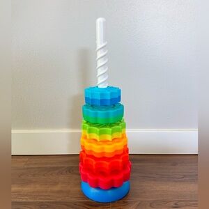 SpinAgain stacking toy from Fat Brain Toys